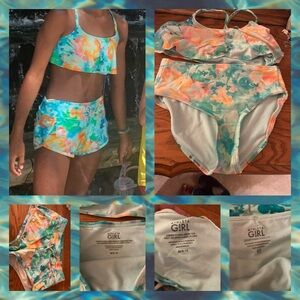 Athleta Girl Swimsuit 3- piece Set.